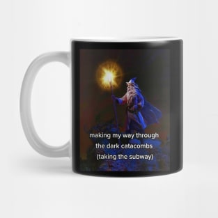 meme wizard post art funny magical quote Mug